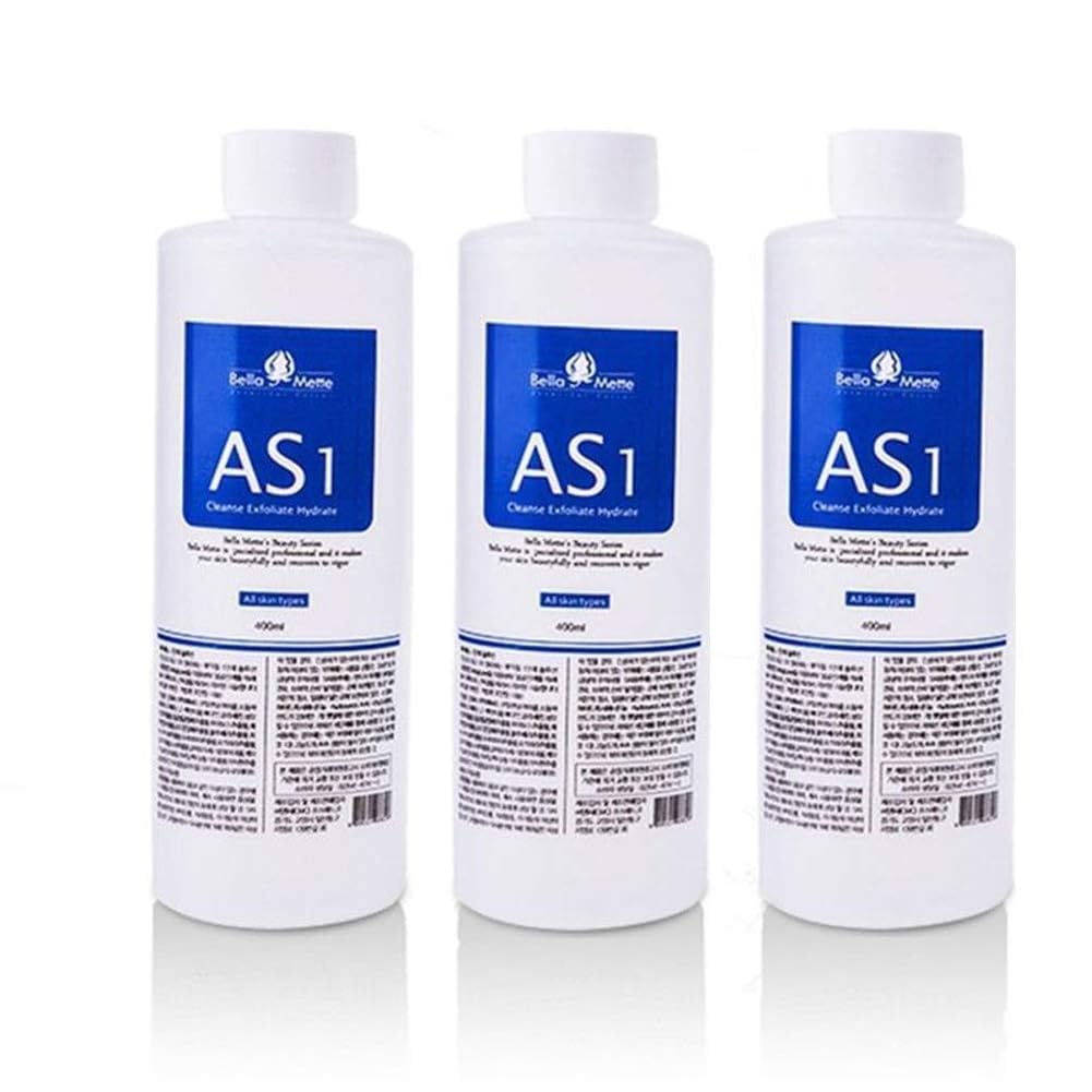 AS1 SA2 AO3 Aqua Peeling Solution Premium Salon Professional Dermabrasion Serum for Small Bubble Skin Care Facial Mask Machine (AS1, 3)