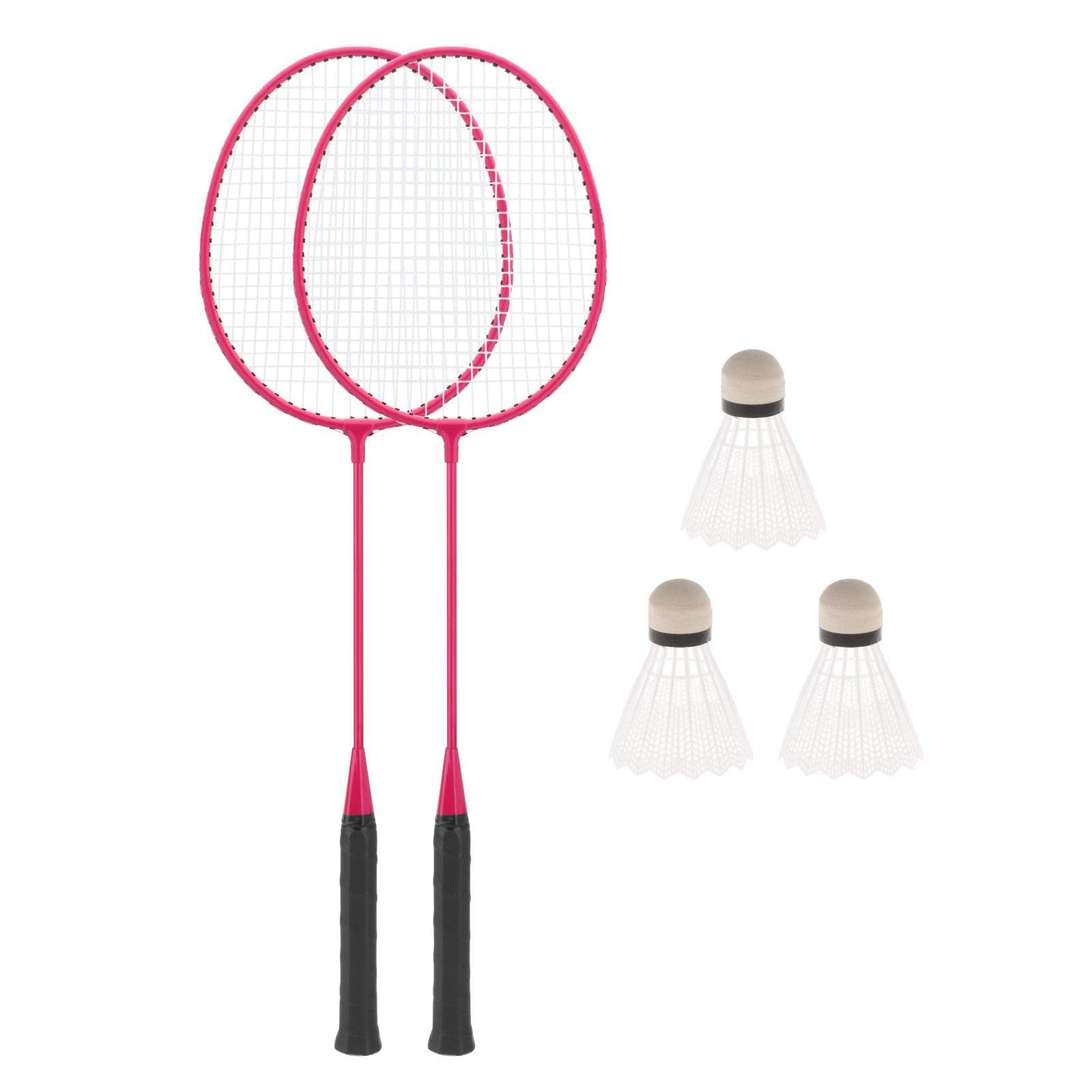 Set di Racchette da Badminton di con Volani E Racchetta da Tennis, Rosa