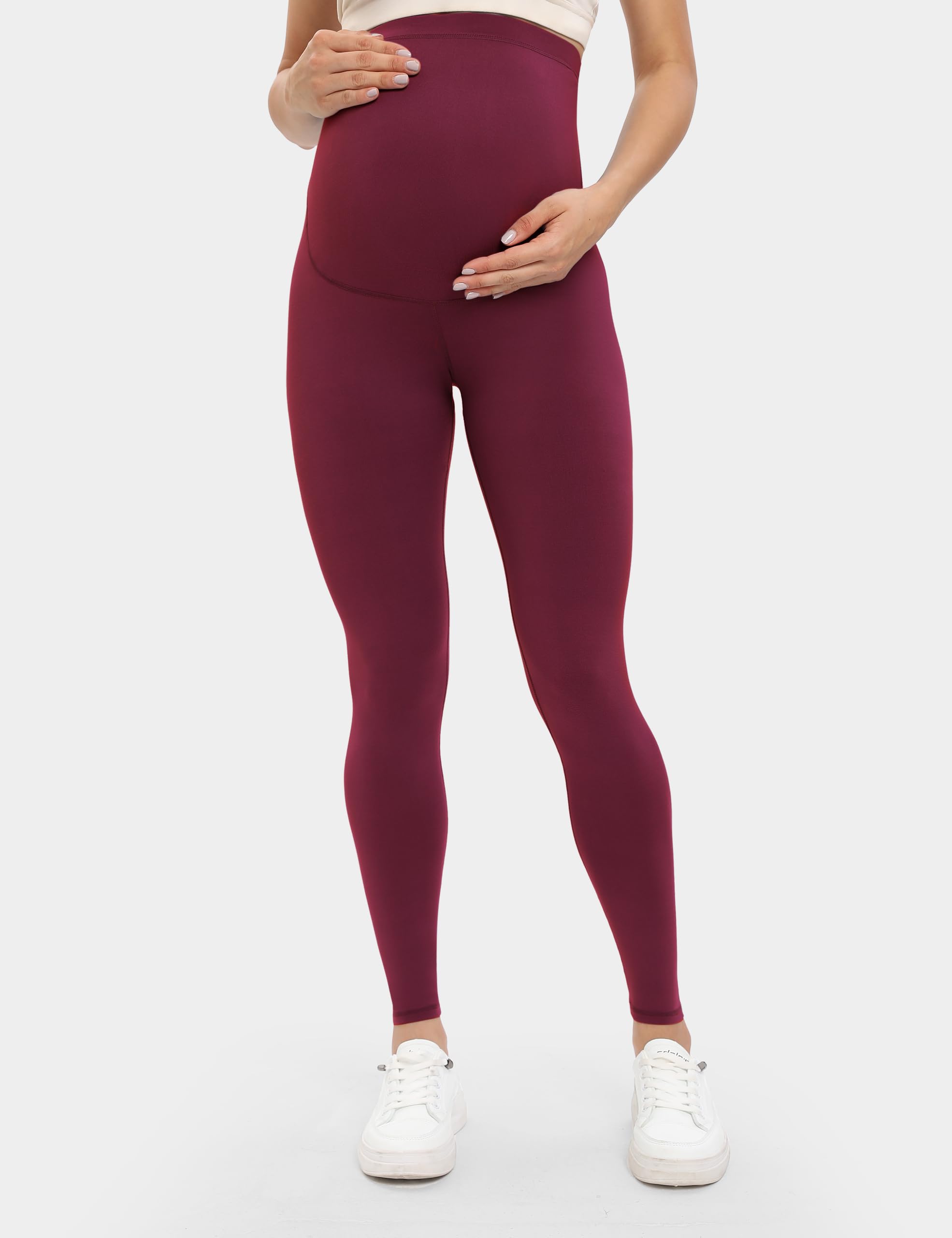 Buttergene Paquete de 5 leggings de maternidad Creamlush para mujer, pantalones de yoga de maternidad, leggings de embarazo, ropa de maternidad