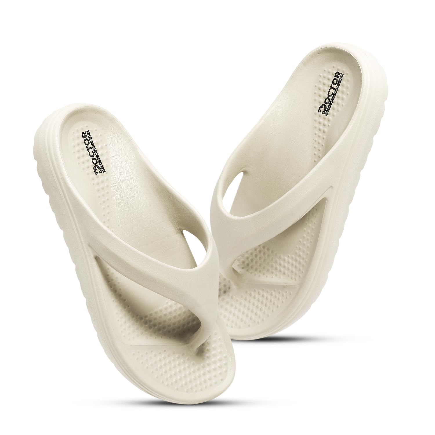 DOCTOR HEALTH SUPER SOFTFloats women soft slippers with mild acupressure | Comfortable, stylish, and bright colorful flip flops | Lab tested Cushion and Bounce | Cushioned Footwear