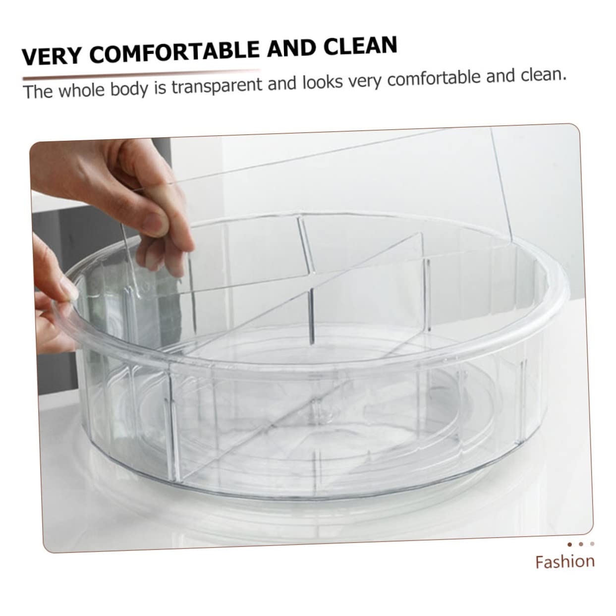 Caja de Almacenamiento Transparente Multifuncional Giratoria Grande Pet 1