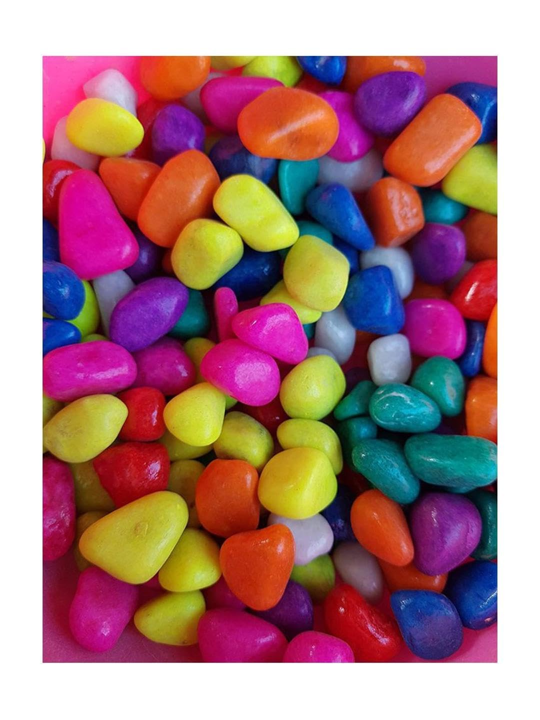 Afast Multicolor Pabbles/Stone for Garden, Plants, Aquarium & Home Decor, Marvels, Decoration, Fish Aquarium, Vase Filler, 0.5 KG -AAAY1-image-34