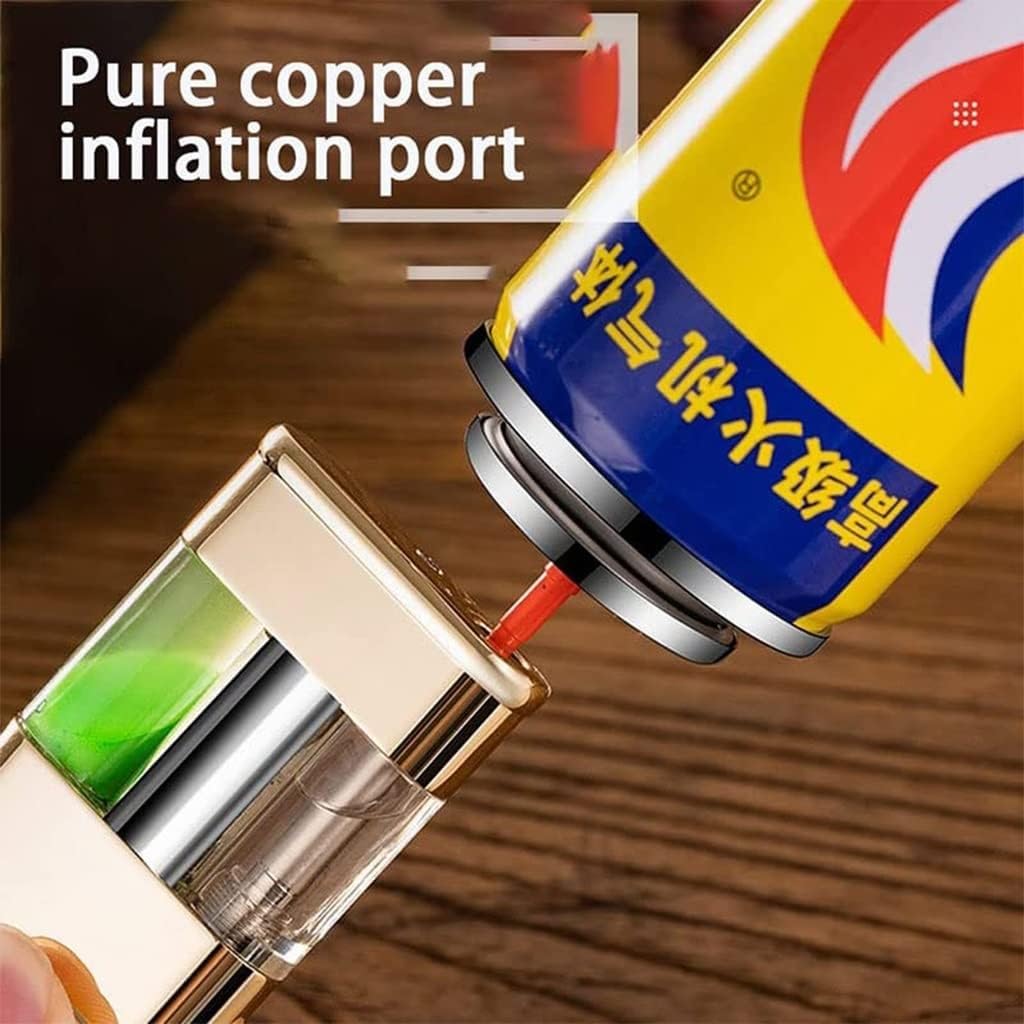 VIPAVA Solar-Feuerzeug Doppelflamme - Nachfüllbar Mit Butan Gas