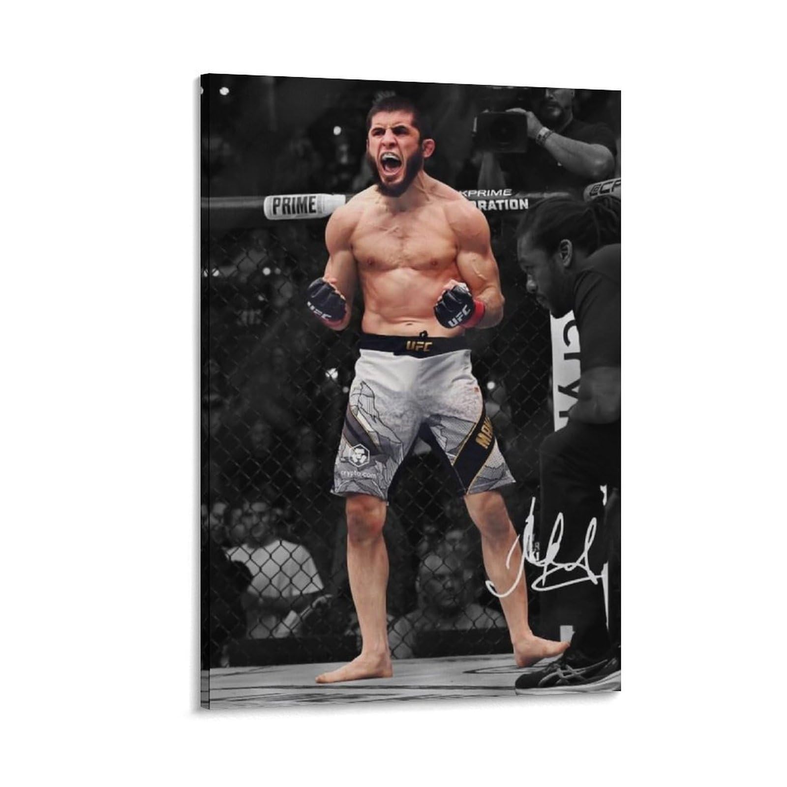 FCOIN Islam Makhachev Canvas Poster Canvas Painting Poster Wall Art Decorative Picture Prints Modern Decor 20x30inch(50x75cm)