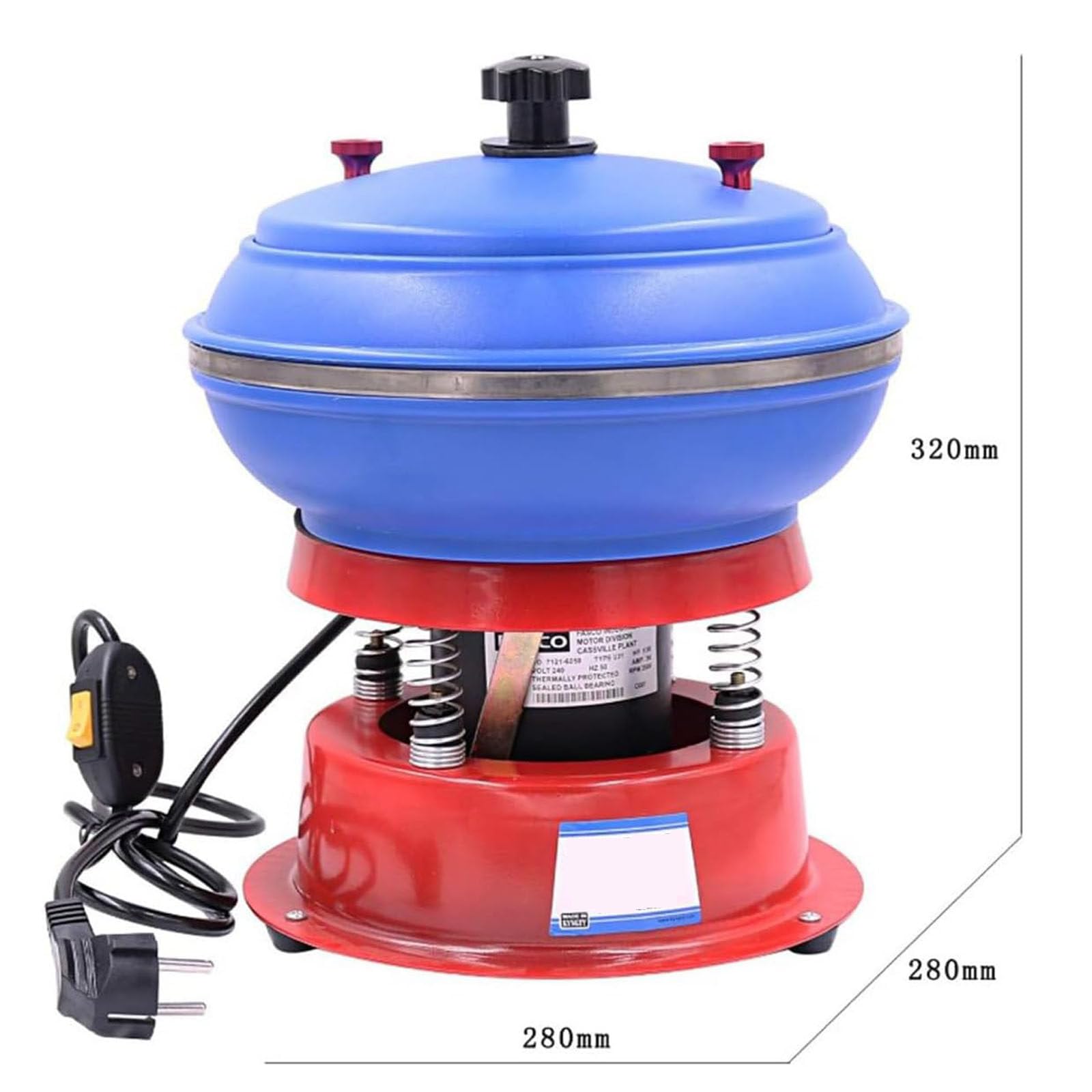 Vibratorio plastica Tumbler,Gioielli lucidatore Tumbler,Mini Rotary Tumbler Macchina,per la lucidatura Superficiale macinazione Buffing Gemme Gioielli Monete,220V