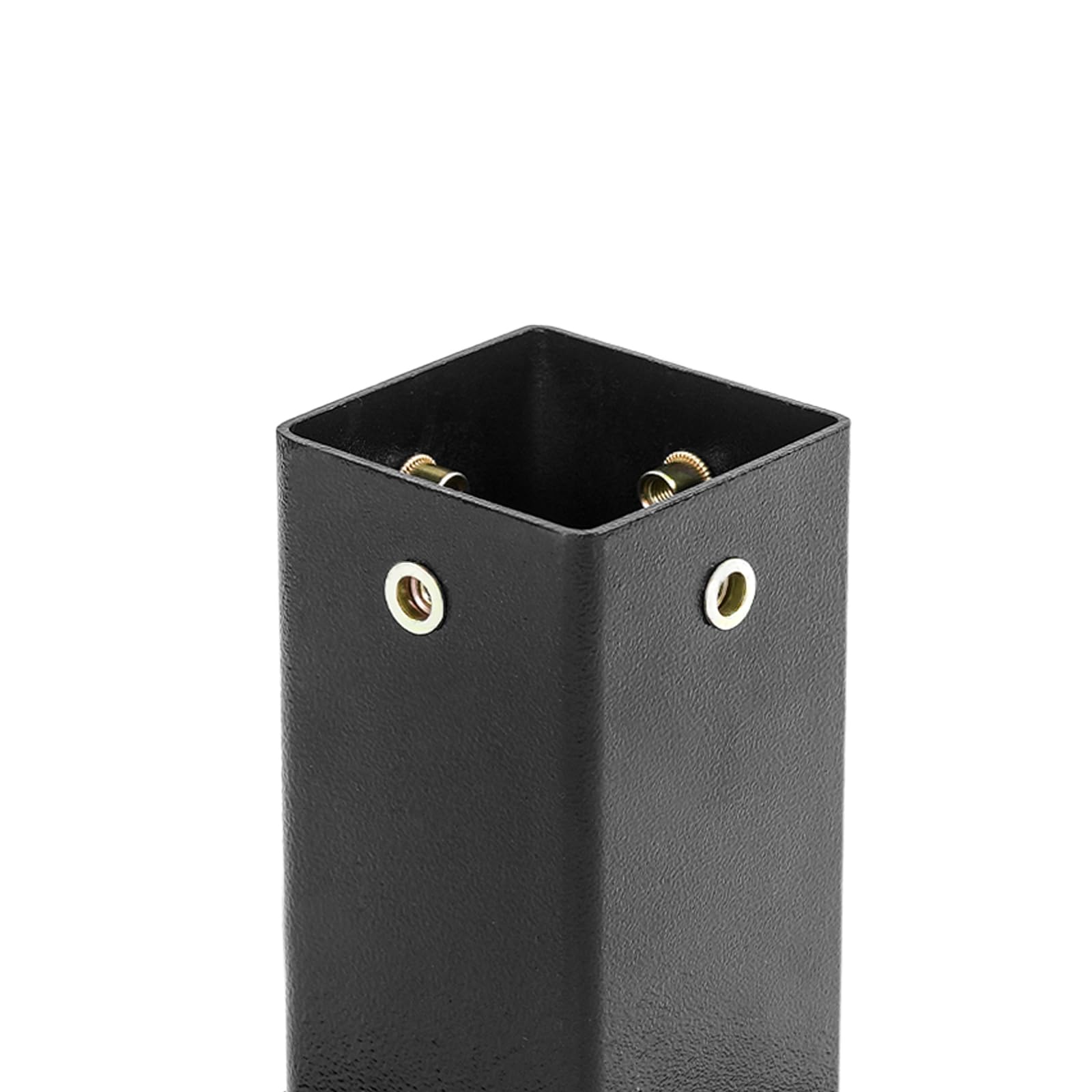 Hauteur : 68,58 cm - Support de boîte aux lettres sur pied - En acier au carbone - Avec grande plaque de base et trous pré-montés pour l'extérieur (8,13 x 8,13 cm, jusqu'à 40 kg)