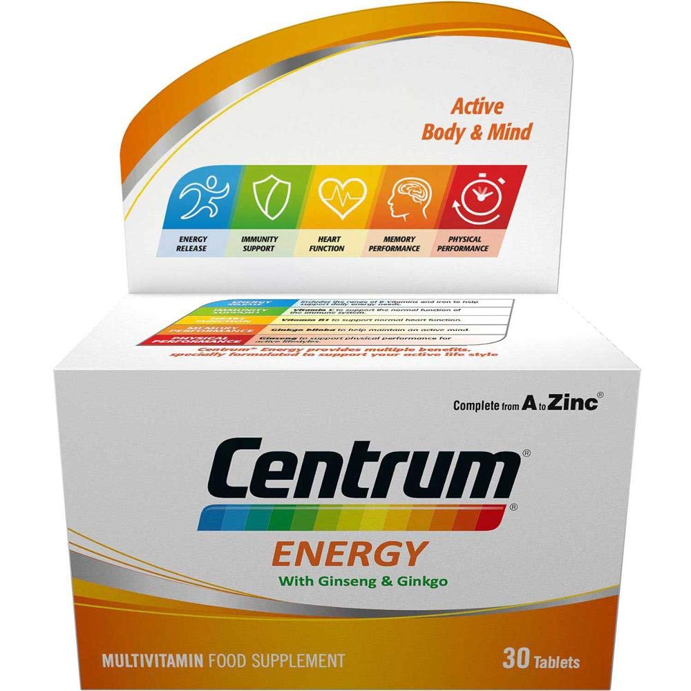 OMS Centrum Energy Multivitamin Tablets, 30 Pieces