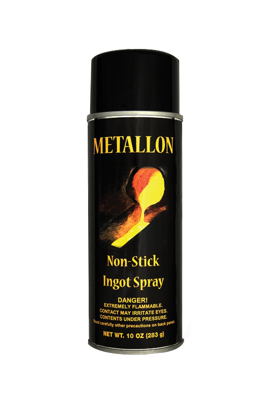 Metallon Non-Stick Ingot Mold Lubricant Spray Releasing Agent Clean Precious Metal Casting Gold Silver Cast Iron Steel Molds