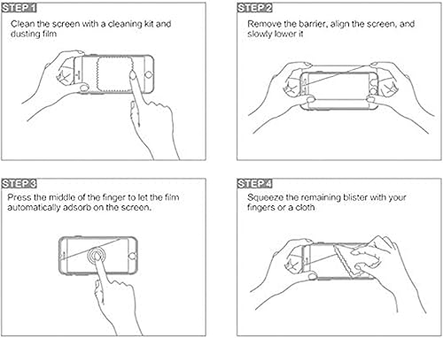 Miniatura 6 de PCTC Protector de pantalla compatible con DJI Osmo Action, protector de pantalla frontal y trasera + lámina de película de lente, 2+2+2 unidades
