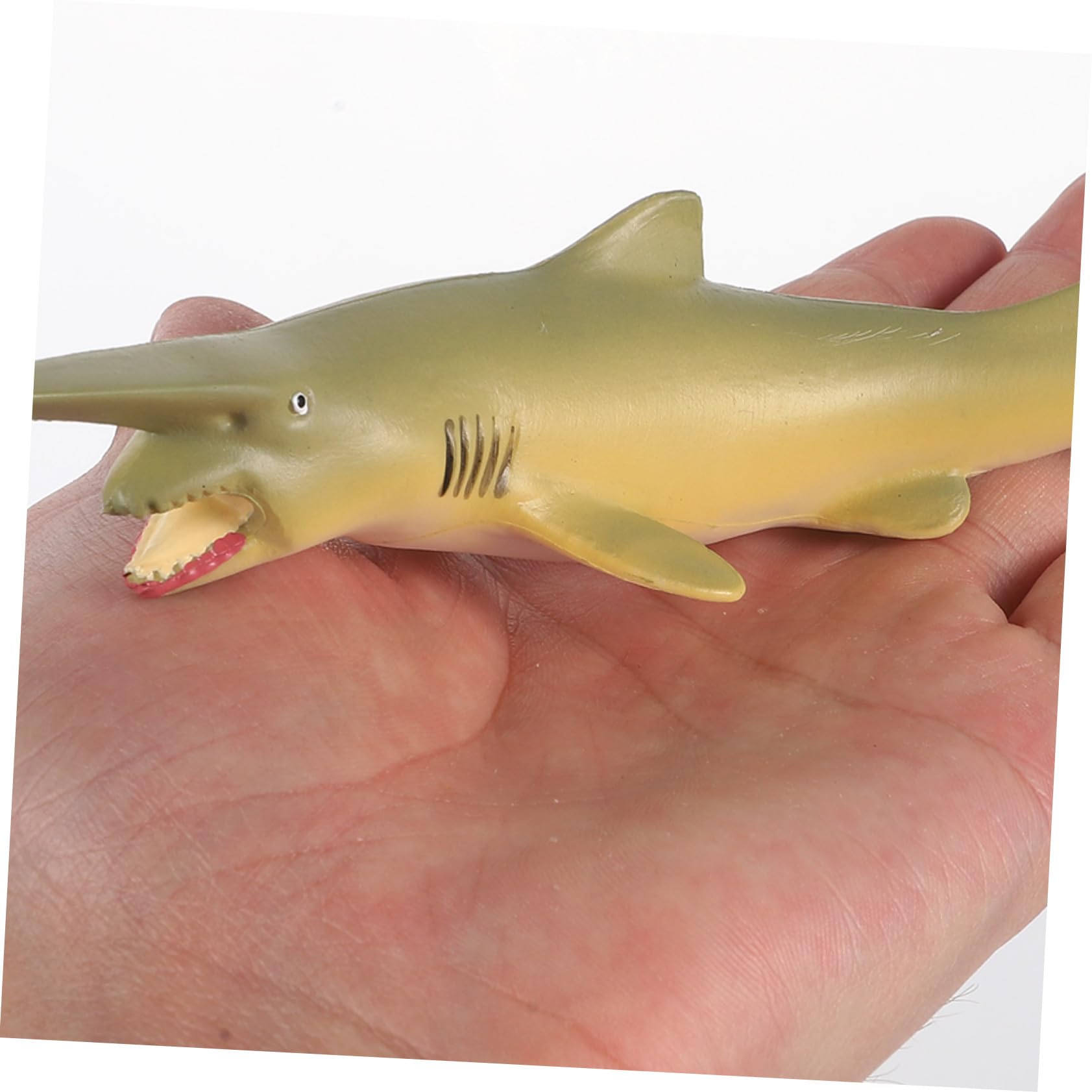 BESPORTBLE Goblin Shark Model Ocean Animal Toy Simulation Solid Plastic Educational Figurine for Boys and Girls Aquarium Landscaping Decor - Image 3