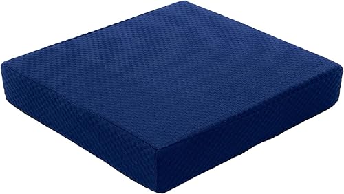Miniatura 8 de Carex Cojín de asiento de espuma viscoelástica, cojín para silla de oficina y silla de ruedas, cómodo cojín para silla, 18 x 16 x 3 pulgadas