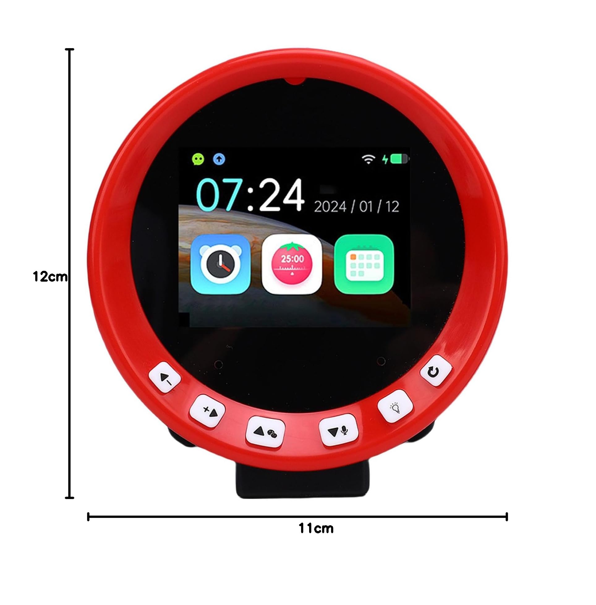 Cocoarm Reloj despertador inteligente gestor de tiempo AI activado por voz digital con función educativa temprana y batería 1500mAh para estudiantes organizador de planificación de estudio