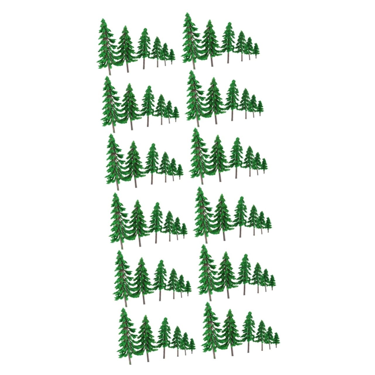 Ciieeo 60piezas Árboles De Maqueta De Jardín Árboles De Plástico Color Verde Natural para Dioramas y Paisajismo Proyectos De Construcción
