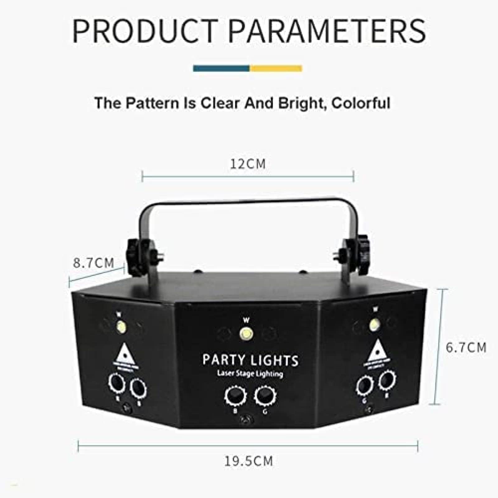 Proyector de luz LED para discoteca de DJ, 9 ojos, luz estroboscópica RGB con control remoto DMX, función de memoria para fiestas, bodas, bares y clubes