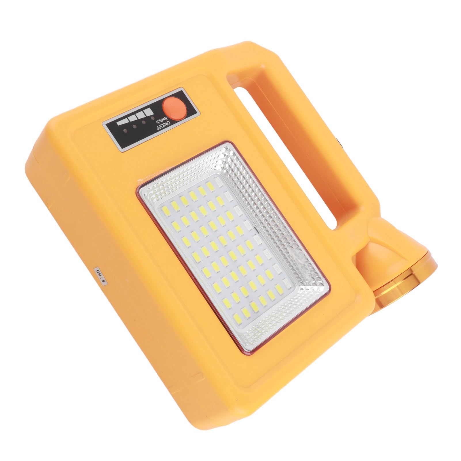 Torcia Solare LED Ricaricabile Impermeabile Multifunzione per Campeggio Ed Emergenza 6000mAh Materiale ABS