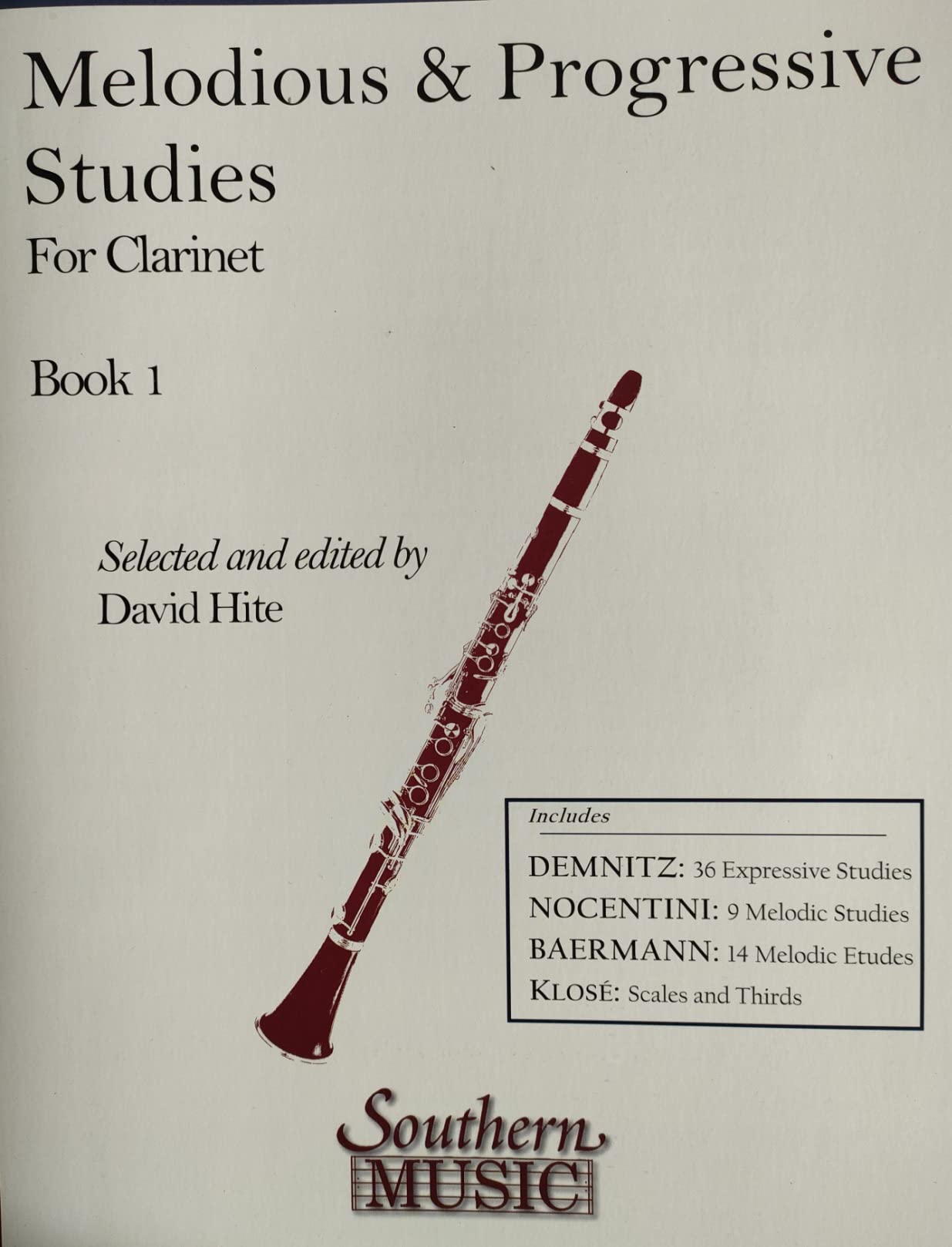 Amazon | Melodious and Progressive Studies for Clarinet, Book 2 | Hite ...