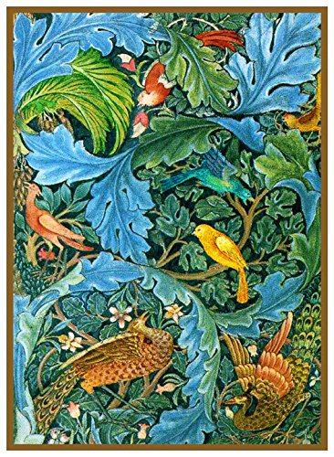 Orenco Originals William Morris Vibrant Acanthus Birds Design Counted Cross Stitch Pattern