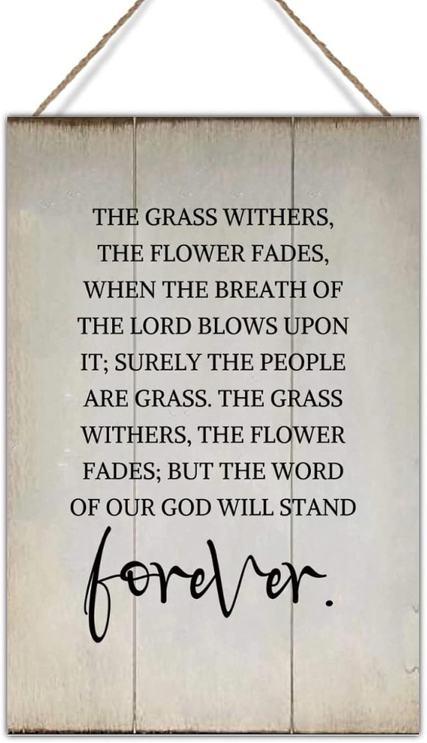 Rustic Wood Sign Wall Decor Motivational Quotes Religious Wood Sign Today is The Only Day Yesterday is Gone Signs Wood Decor for Living Room Home Decoration 18x24in