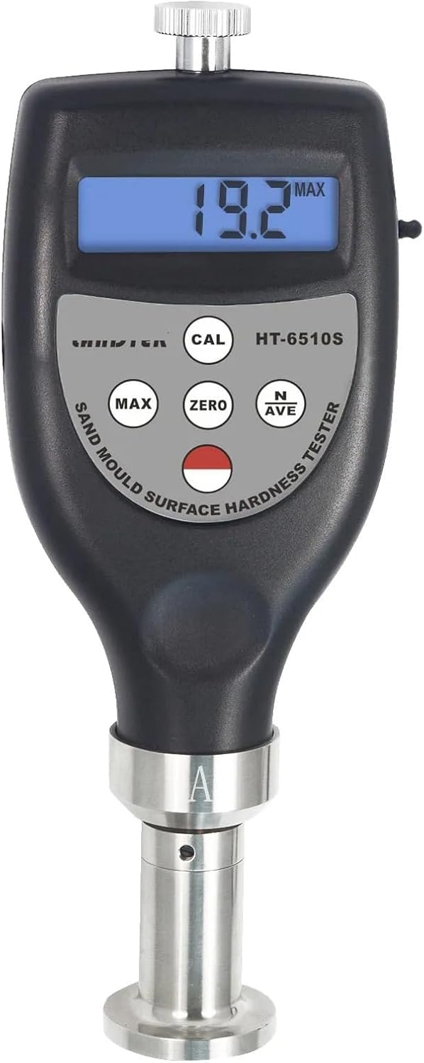 NURII Digital Casting Sand Mold Surface Hardness Tester, HT-6510S-A, Wet Mold Sand Mold Surface Hardness Tester, 10HA-90HA