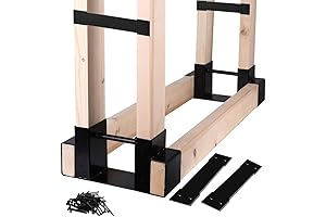 MOFEEZ Outdoor Firewood Rack - Adjustable Firewood Storage