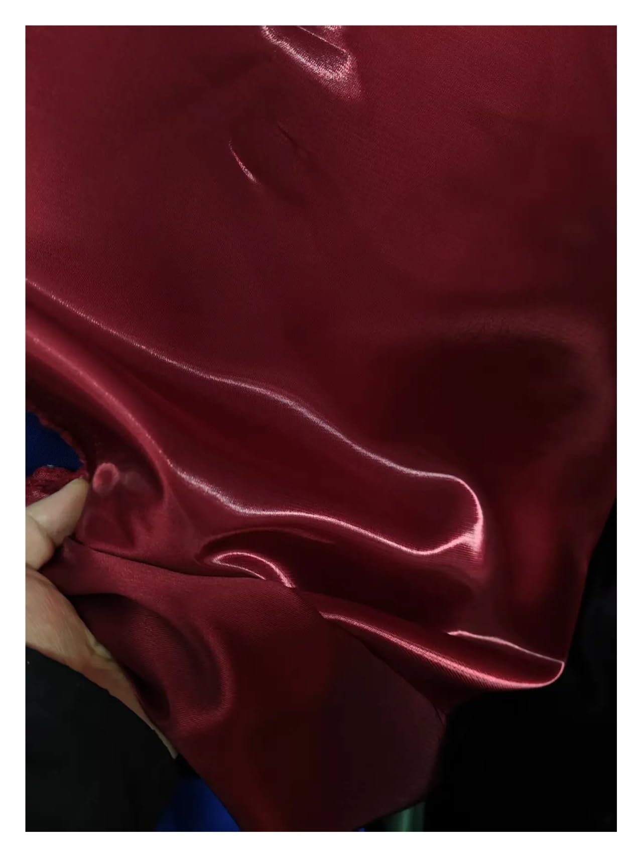 Satin Fabric Multi-Color Liquid Satin Reflective Crystal Fabric Smooth Sparkle Stiff Material for Craft(Color 5)