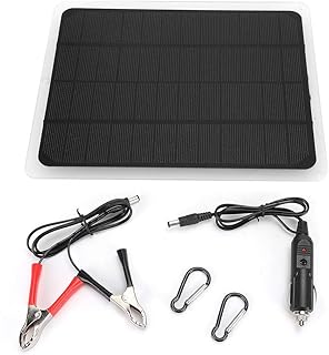 Solar Panel Charger, 12V 10W Portable Monocrystalline Solar Power Panel, USB Charger for Car Phone Light，Cell Phone Table Price In India