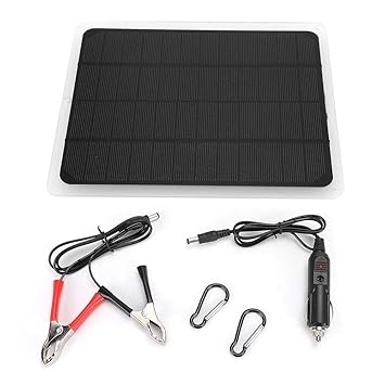 Solar Panel Charger, 12V 10W Portable Monocrystalline Solar Power Panel, USB Charger for Car Phone Light?Cell Phone Tablet? Camera Electronic Device and More
