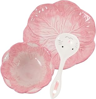 YARNOW Tigela De Comida De Coelho 1 Conjunto De Tigela De Cerâmica De Coelho Fofo Tigela De Ramen De Cerâmica Tigelas De Comida De Coelho Tigelas De Ramen Rosa De Cerâmica Tigela De Sopa