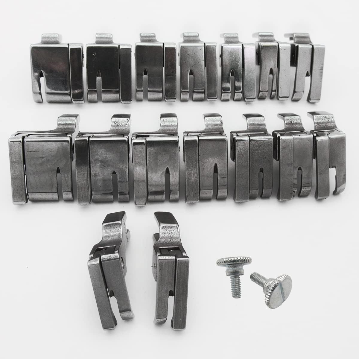 ckpsms KUNPENG - #KP-PF16E 16 Piece COMPENSATING Topstitch Foot Set for JUKI DDL-5550 Single Needle