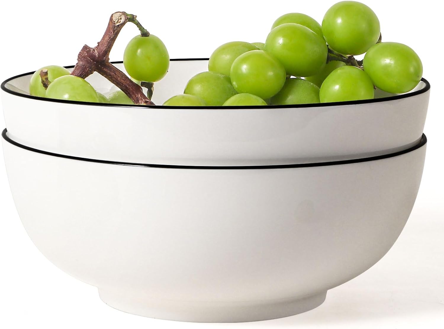 Wareland Large Pasta Bowls, 55 Ounce Big Salad Bowls Set