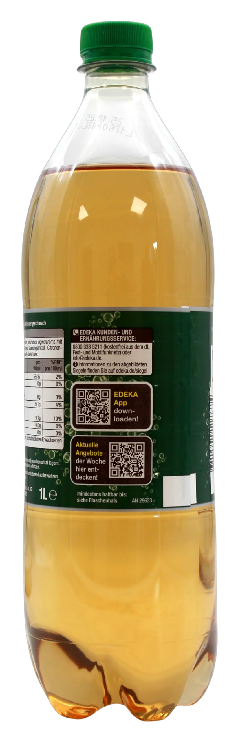 Edeka Gut & Günstig Ginger Ale, 18er Pack (18 x 1 l) EINWEG