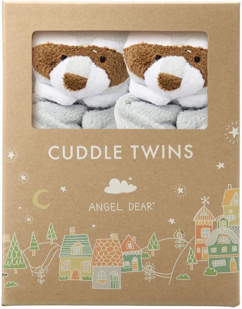 Angel Dear - Grey Raccoon, Cuddle Twin Set