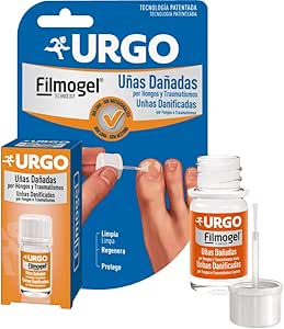 Urgo - Uñas dañadas Filmogel® - Tratamiento para uñas dañadas por Hongos y Traumatismos leves - Frasco de 3,3 ml con pincel incorporado
