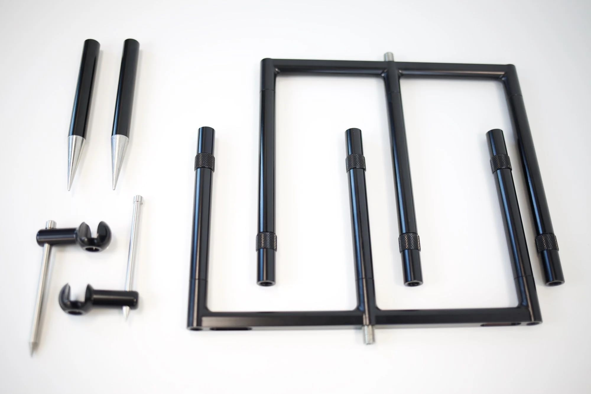 Korda Singlez 2-Rod Buzzbar, Edelstahl Rutenhalter, Schwarz, 6.5 Zoll | stabile Edelstahlstange, zwei Aufnahmen für Uprights, schneller Aufbau, sicherer Halt, passgenaues Singlez System