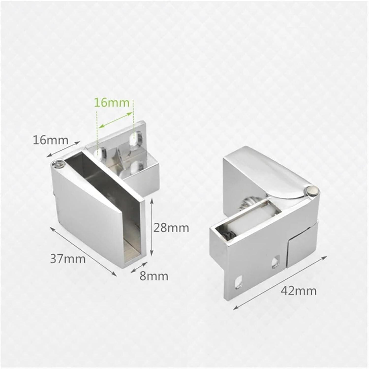Bisagras para puertas de cristal, Bisagra for puerta con rodamiento de bolas Vidrio (4 piezas)