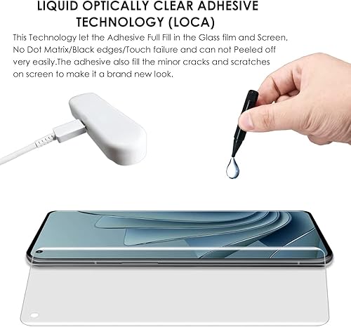 Miniatura 8 de OnePlus 10 Pro - Protector de pantalla mate, tecnología de dispersión líquida, antideslumbrante, desbloqueo de huellas dactilares, vidrio templado