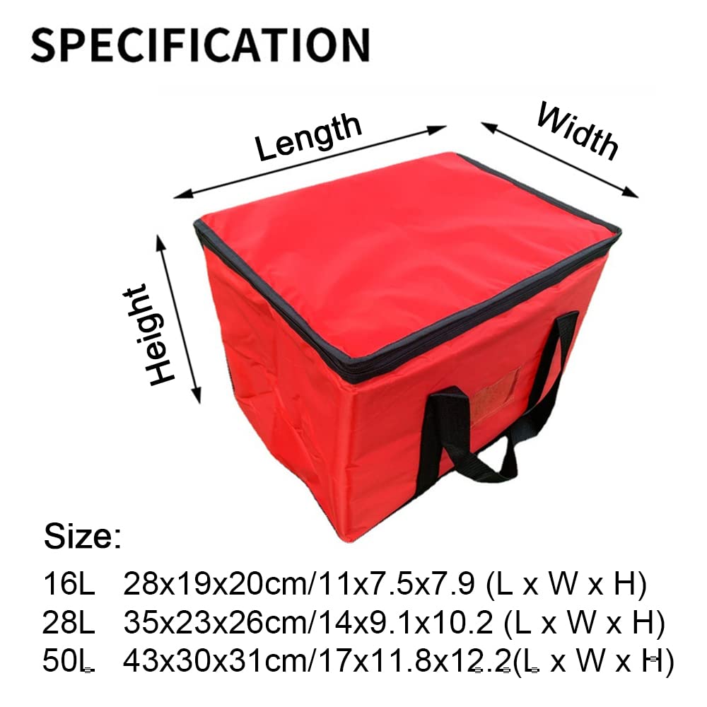 Sac isotherme pliable 16/28/50 L, sac isotherme réutilisable, sac de pique-nique extérieur isolé froid et chaud, sacs isothermes pour le déjeuner, le pique-nique, le camping, la plage, le barbecue, l