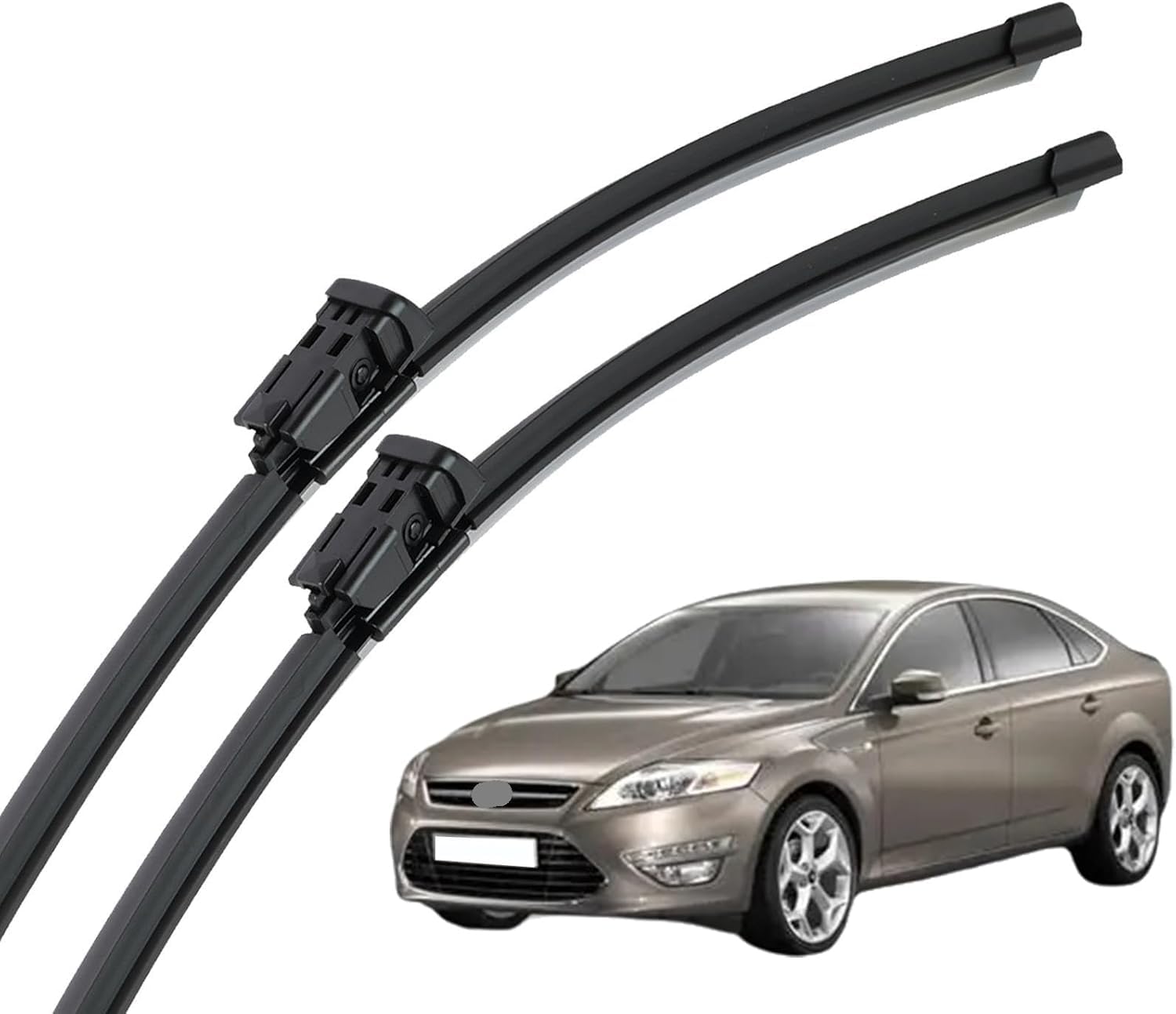 ZhangXD Front Windscreen Wipers For Ford Mondeo 4 2007-2014, Windshield Window Brush Front Wiper Blades All-Weather Replacement Set Easy Installation