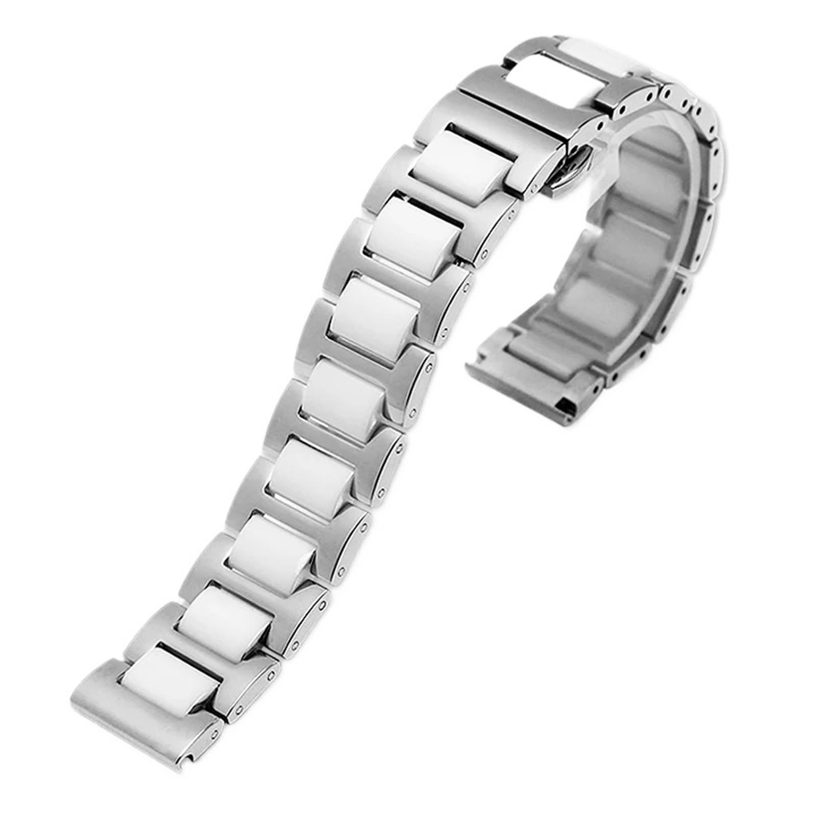 Ceramiczny pasek do zegarka ze stali nierdzewnej z szybkozłączką Bransoletka dla kobiet i mężczyzn 14 16 18 20 22 mm Pasek do zegarka Smartwatch