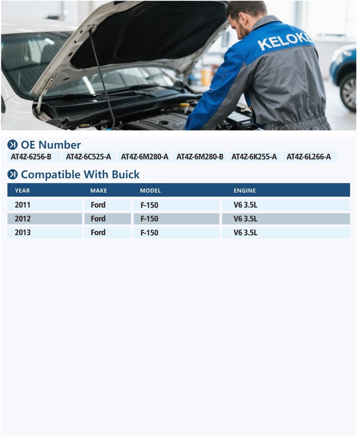 KELOKE 21-Pcs Engine Timing Chain Kit with VVT Sprocket Compatible with 2011 2012 2013 Ford F-150 F150 V6 3.5L, with VVT Solenoids, Replace# 9-0738SAVVT1