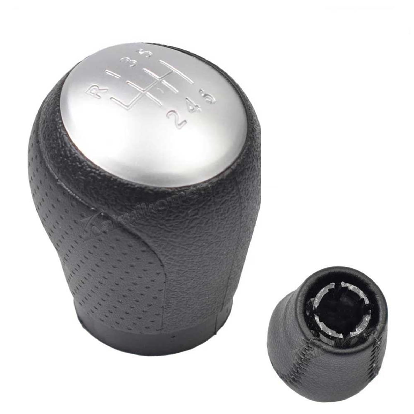 FSOZDBBPL Automotive Parts Leather Manual 6 Speed Car Shift Gear Knob Lever Handball for Nissan Juke F15 for X-Trail T31 for Qashqai MKI J10 JJ10(6 Speed with Hole)