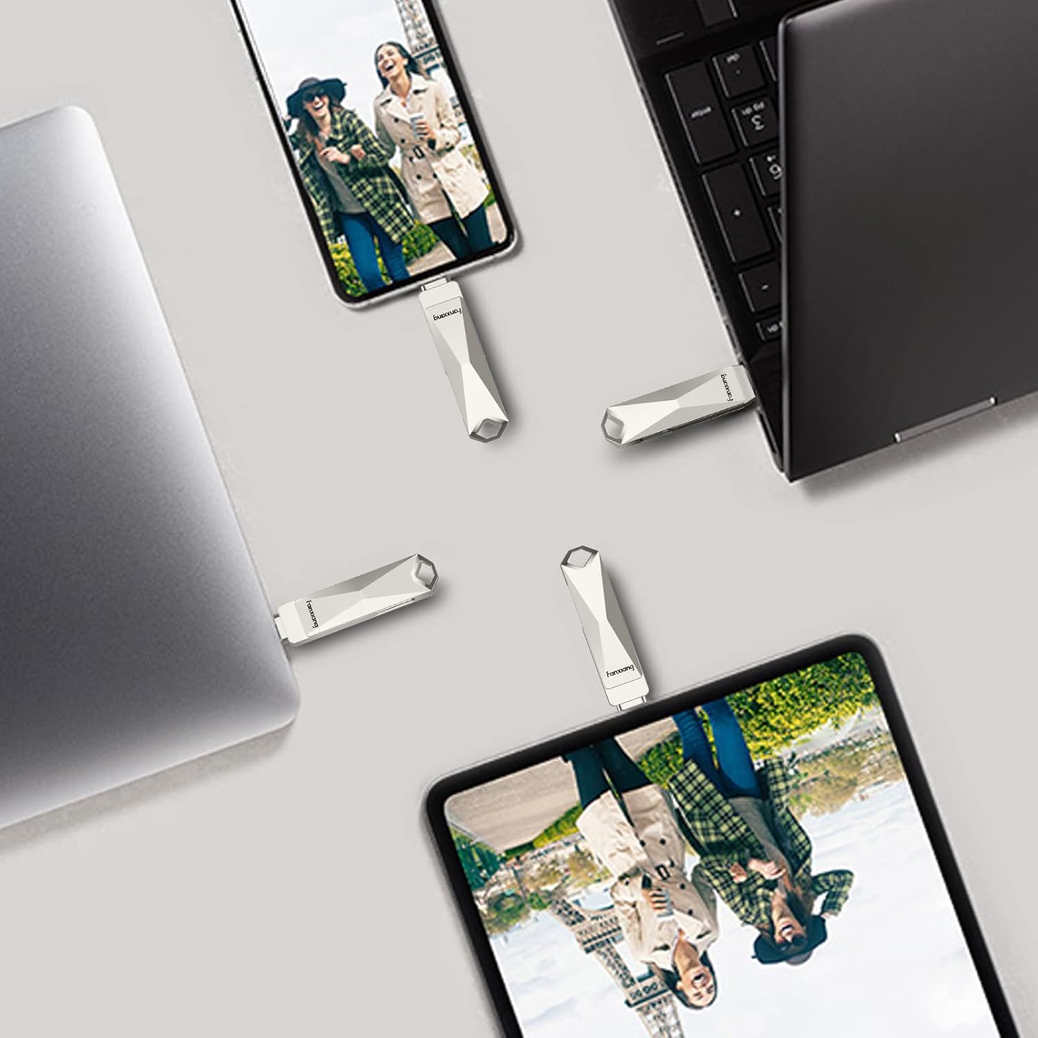 New Deal 256GB USB Type C Flash Drive 3.1 Portable Large Capacity 2 in 1 OTG USB C Thumb Drive Storage Dual Port Small High-Speed Memory Stick for Android Smartphone, Tablets, Computers, MacBook, PC(Silver) Super Cheap π 256GB USB Type C Flash Drive 3.1 Portable Large Capacity 2 in 1 OTG USB C Thumb Drive Storage Dual Port Small High-Speed Memory Stick for Android Smartphone, Tablets, Computers, MacBook, PC(Silver)