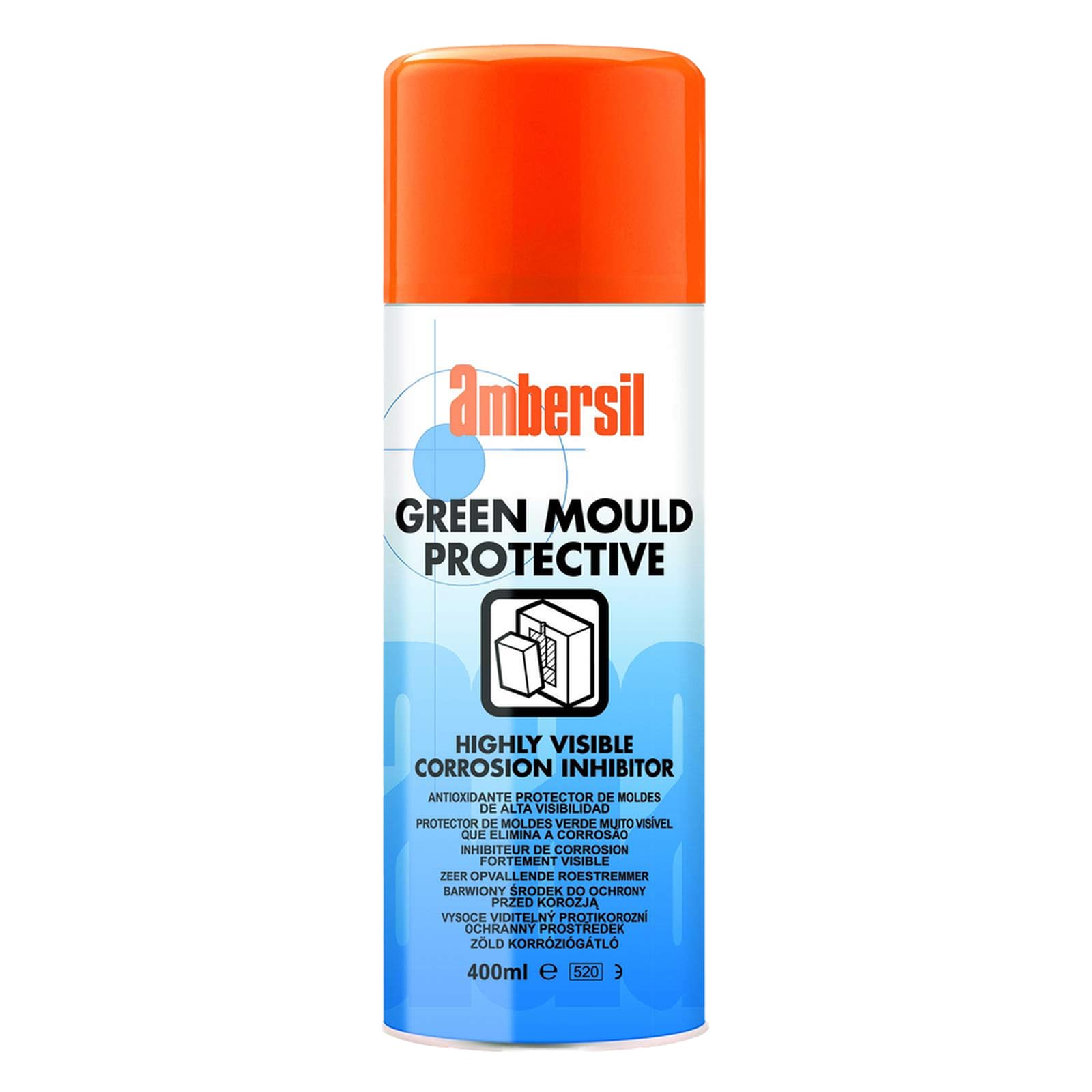 Ambersil Clear Green Mould Protective Coating Highly Visible Corrosion Inhibitor Spray 400Ml