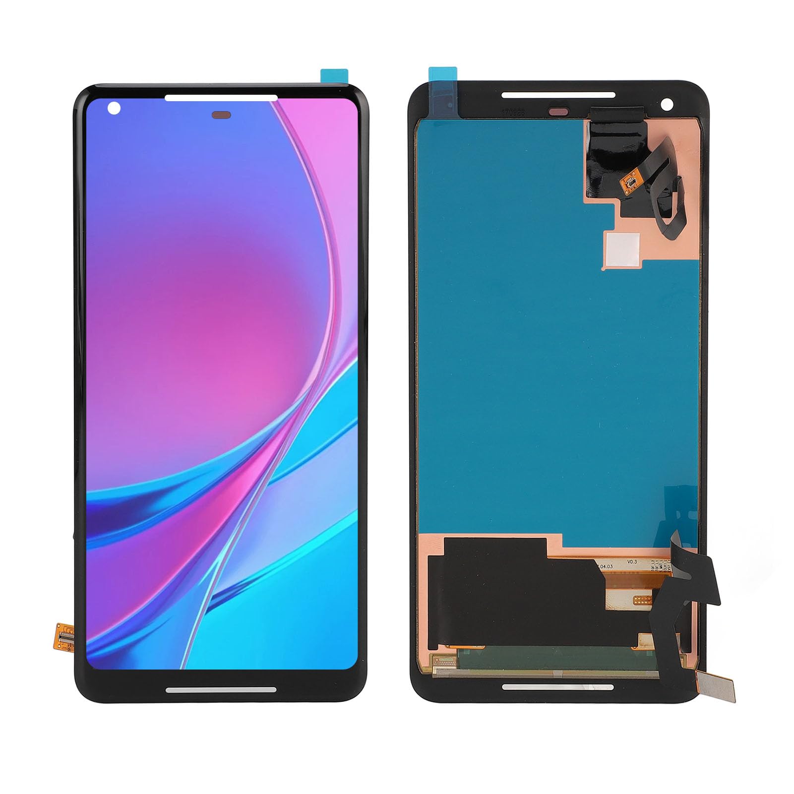 Zunate for Pixel 2XL Screen Replacement 6Inch, LCD Display Touch Screen Assembly with Repair Tools, Performance Sensitive, Support Fingerprint Recognition