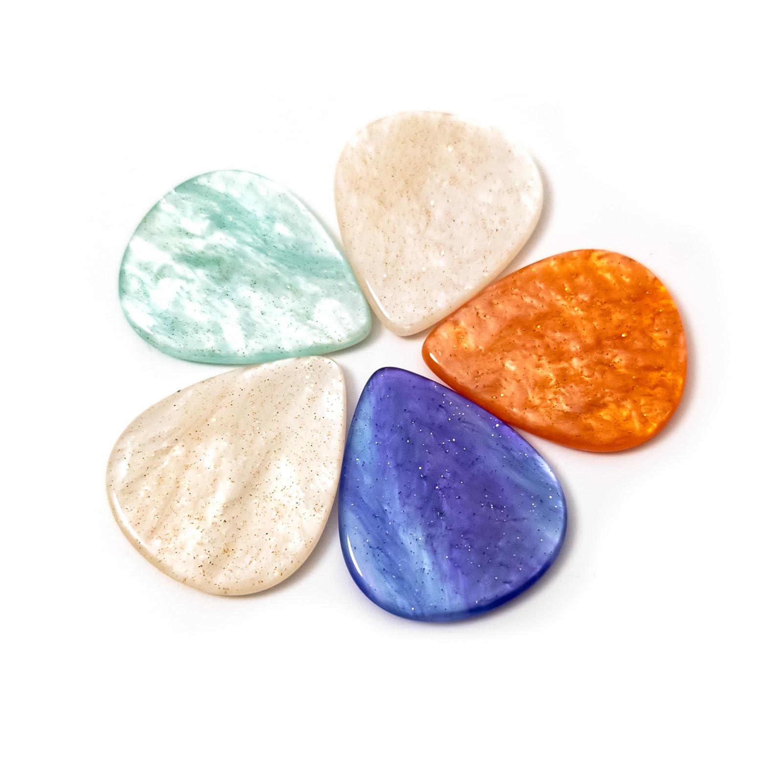 Plettri per chitarra in diversi colori misti, 2,75 mm di spessore, per chitarra acustica, elettrica, ukulele, basso (50 pz/set)