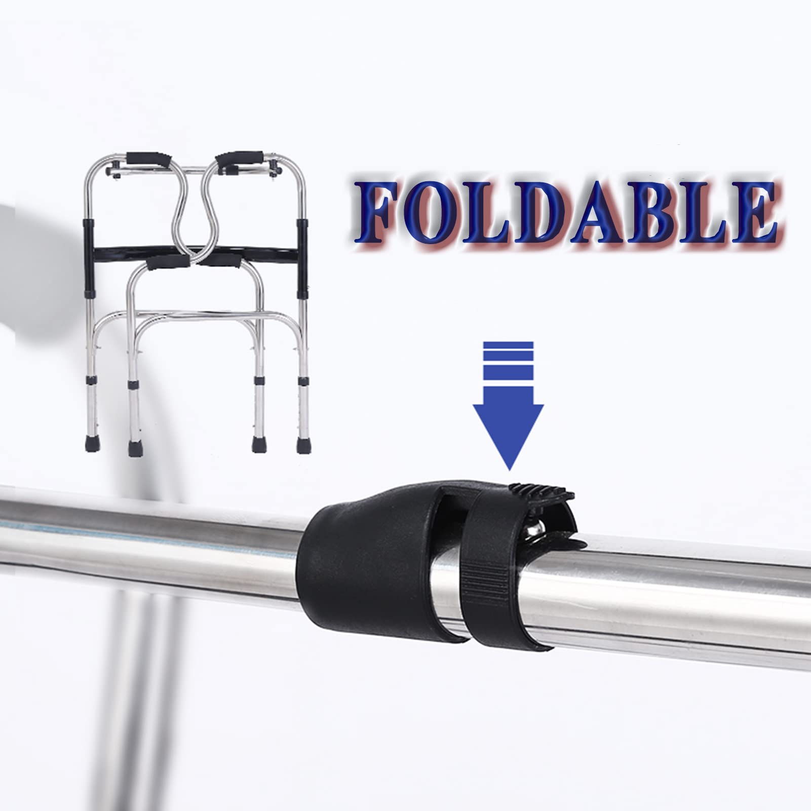 Walker for the Elderly Rollator z siedziskiem ze stopu aluminium Lekki i składany wspornik stojący Wymienne kółka