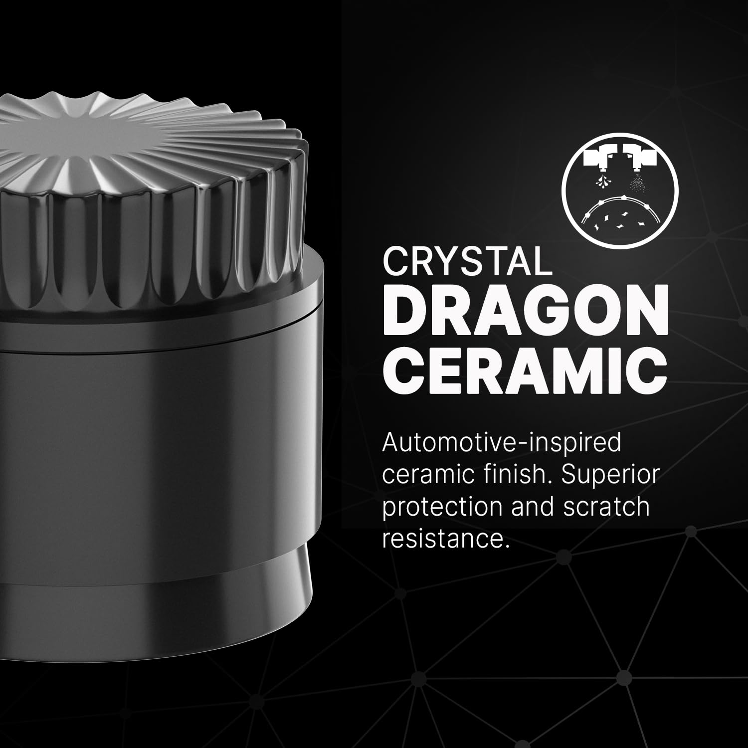 Ceramiczny młynek premium CERAMIC DRAGON 3.0 | HI-TECH Dragon Crystal Ceramic | 5 sztuk z magnesami N52 | 62 mm Ø najnowszej generacji | Profesjonalny młynek do ziół i przypraw