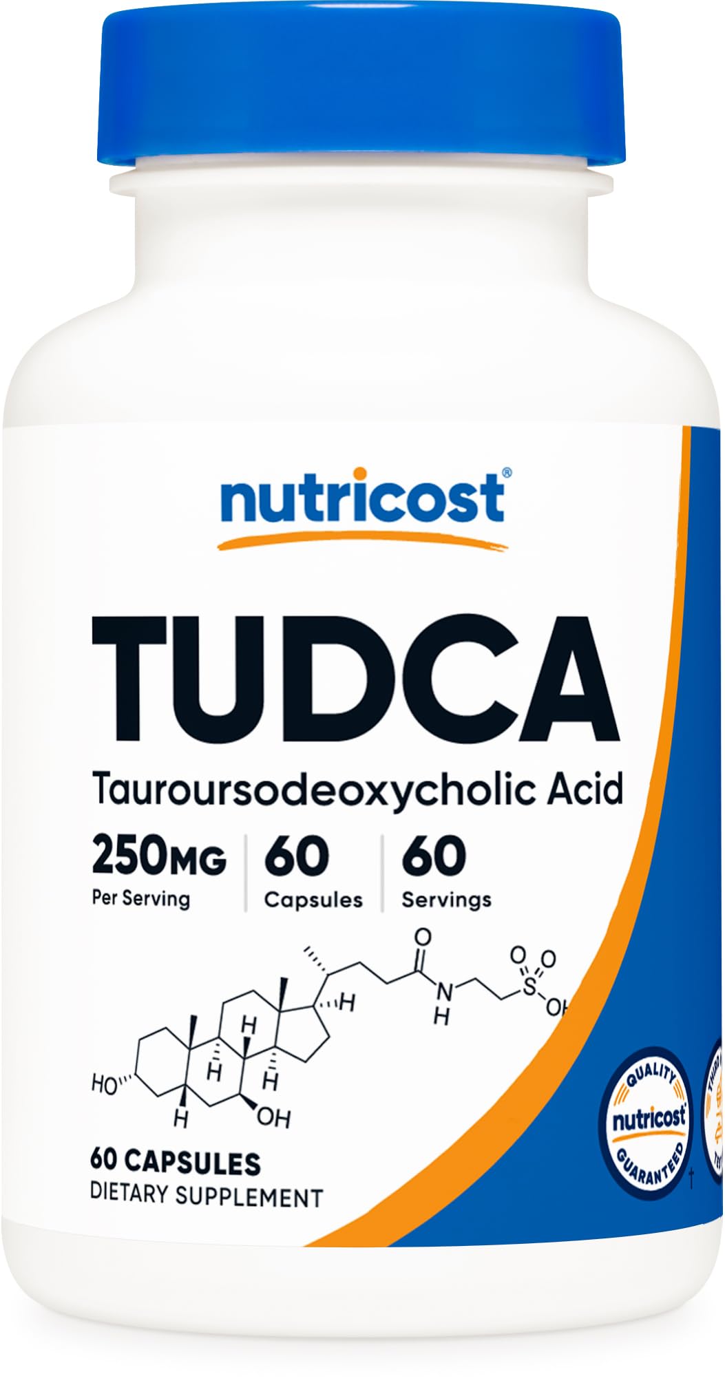Nutricost Tudca 250mg, 60 Capsules (Tauroursodeoxycholic Acid) - Premium Quality