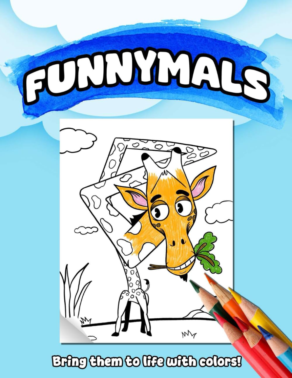 Funnymals - Funny Animal Coloring Book: Coloring Pages with Funny Cartoon Style Animals