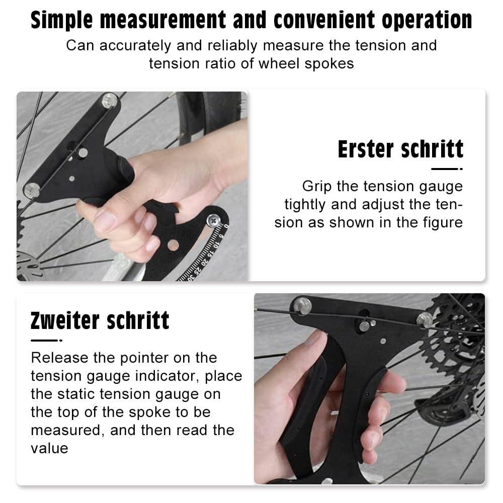 Tiraraggi Bici Tensiometro Per Raggi Bici Mizikuu, In Lega